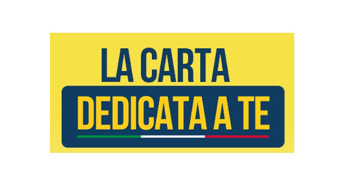 Pubblicazione liste beneficiari Carta dedicata a te.
